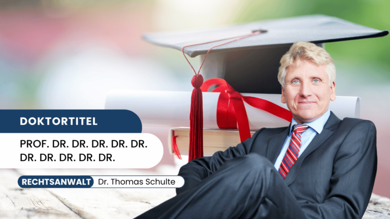 Doktortitel - Dr. Thomas Schulte