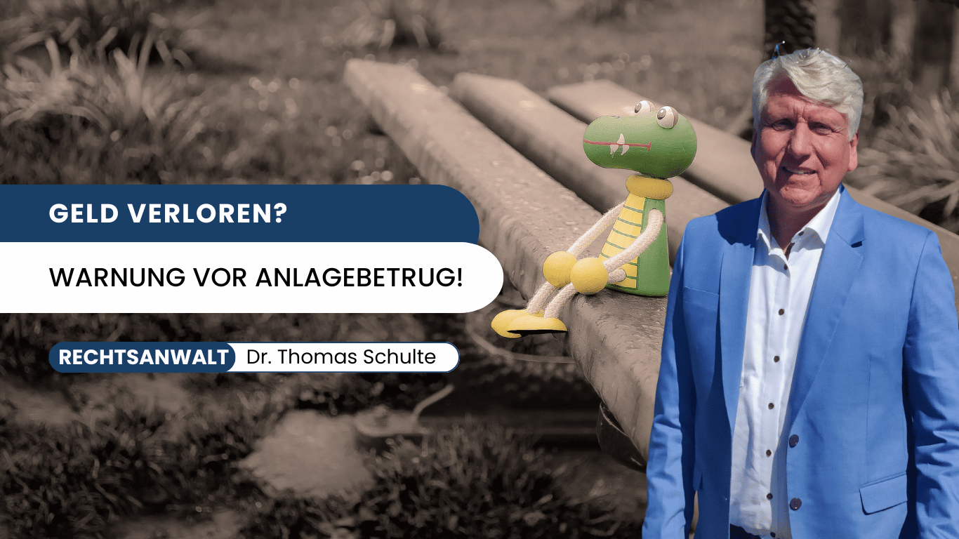 Warnung vor Anlagebetrug! - Dr Thomas Schulte